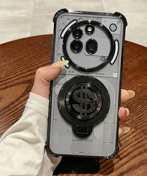 Nothing Phone 3a Pro 5G Four Corner Airbags 100% Original Astro Money Magnet Rotating Dollar Case