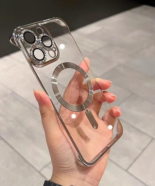 iPhone 14/15/16 Pro Bezel-Less Magnetic, Thin Plating iPhone Case