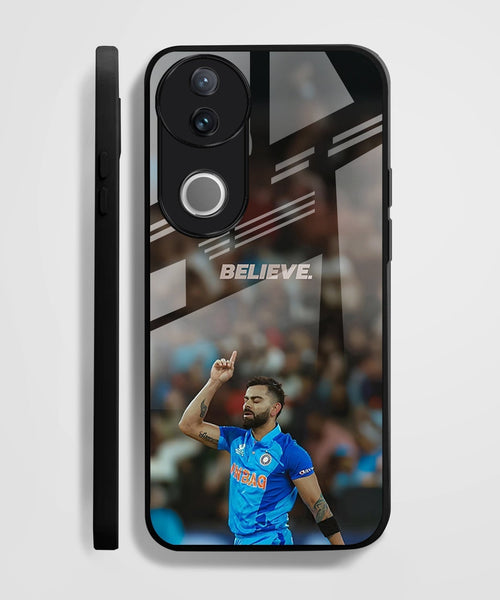 Vivo V50 5G Premium Acrylic Shockproof Glass Back Case (Virat Kohli)