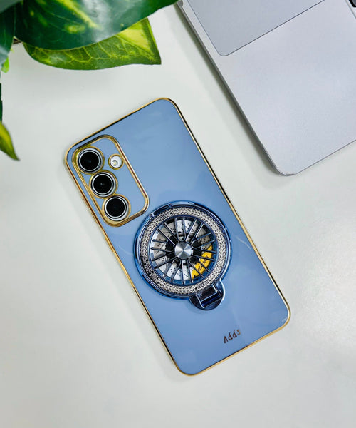 Samsung Galaxy A35 5G Best Selling Stress Buster Wheel Silicone Scratch Resistant Back Case