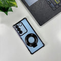 Vivo Y200 5G Original Luxury Magnifier Ring Stand Shockproof Airbags Corner Case