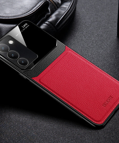 Vivo Y200e 5G Premium Leather Lens Protective Case