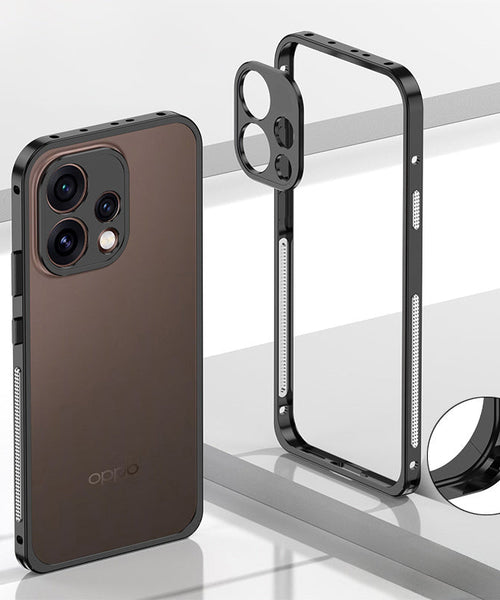 Oppo Reno 15 5G Aluminium Metal Frame Case With Metal Camera Lens Protection