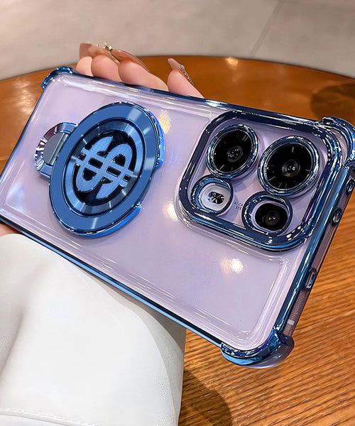 Oppo Reno13 5G Four Corner Airbags 100% Original Astro Money Magnet Rotating Dollar Case