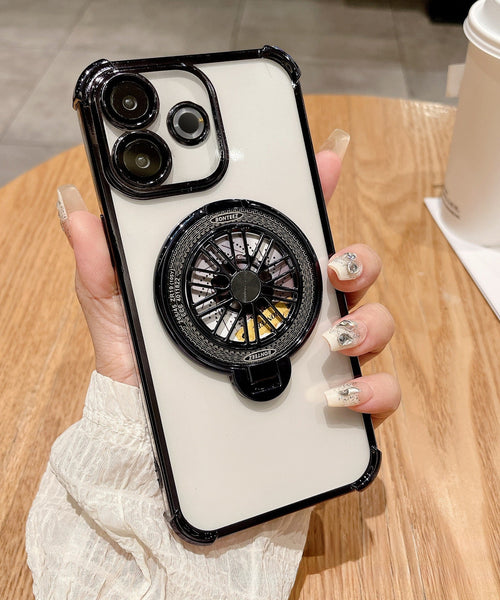 Oppo A5 Pro 5G Premium Stress Buster Wheel Rotating Shockproof Airbags Case