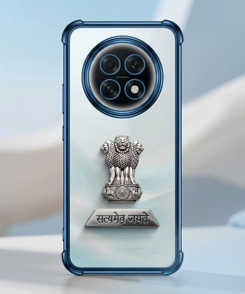 Oppo F31 Pro+ 5G Satyamev Jayate 2-in-1 Emblem Transparent Shockproof Airbag Case