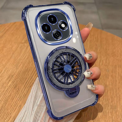 Oppo F31 Pro 5G Premium Stress Buster Wheel Rotating Shockproof Airbags Case