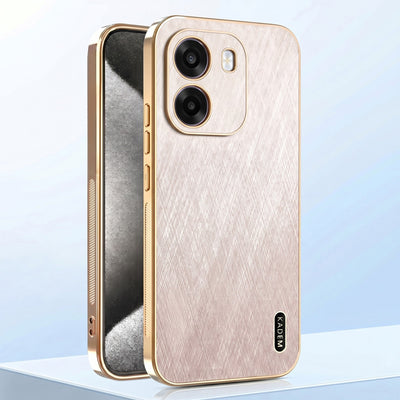 Oppo K14 5G Premium Electroplated Frame Gold Thread PatternĀ SoftĀ Case