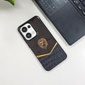 Oppo Reno13 5G Luxury Lion Pattern Leather And Liquid Silicone Case