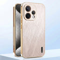 Oppo Reno 15 5G Premium Electroplated Frame Gold Thread Pattern Soft Case