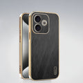 Oppo A5 Pro 5G Premium Electroplated Frame Gold Thread Pattern Soft Case