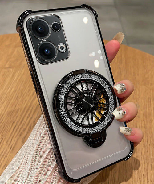 Oppo F31 5G Premium Stress Buster Wheel Rotating Shockproof Airbags Case