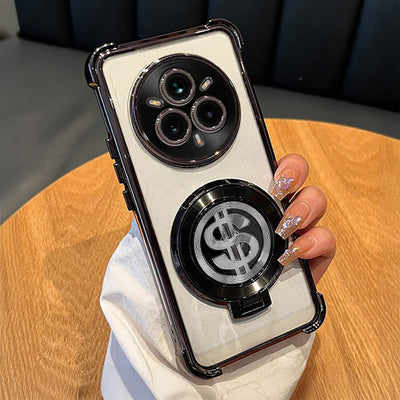 Realme 14 Pro+ 5G Four Corner Airbags 100% Original Astro Money Magnet Rotating Dollar Case
