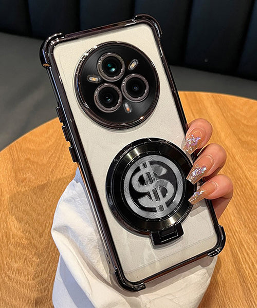 Realme 14 Pro+ 5G Four Corner Airbags 100% Original Astro Money Magnet Rotating Dollar Case