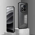Redmi Note 14 Pro+ 5G Aluminium Metal Bumper Shield Transparent Back Case