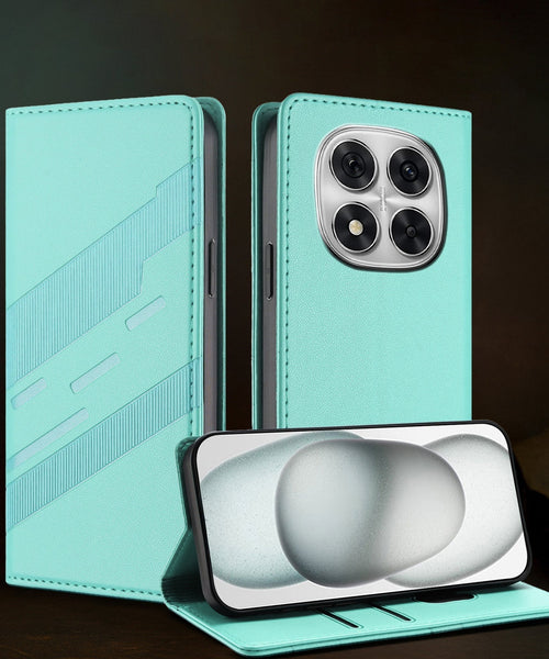 Redmi Note 14 Pro+ 5G Magnetic Embossed Multi-Functional Wallet Retro PU Leather Flip Case
