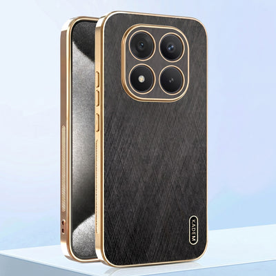 Redmi Note 15 Pro+ 5G Premium Electroplated Frame Gold Thread PatternΒ SoftΒ Case