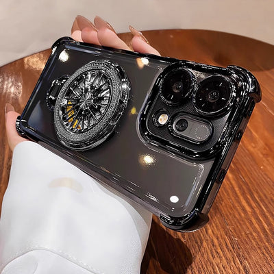 Oppo Reno14 5G Premium Stress Buster Wheel Rotating ShockproofΒ AirbagsΒ Case