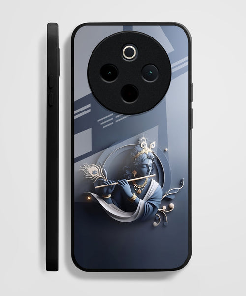 Vivo T4 5G Premium Acrylic Shockproof Glass Back Case (Krishna)