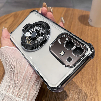Vivo T4x 5G Premium Stress Buster Wheel Rotating ShockproofΒ AirbagsΒ Case