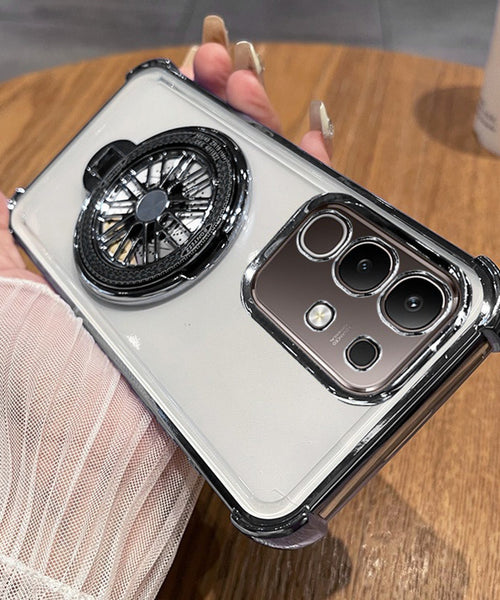 Vivo T4x 5G Premium Stress Buster Wheel Rotating Shockproof Airbags Case