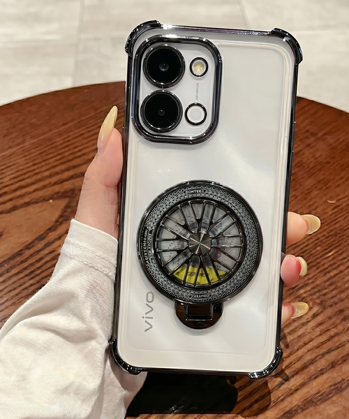 Vivo T5x 5G Premium Stress Buster Wheel Rotating Shockproof Airbags Case