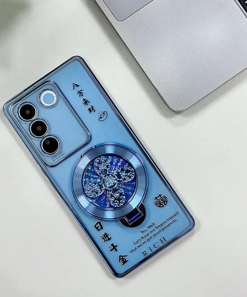 Vivo V27 5G Rich Manifestation Reflective Fidget Rotating Back Case