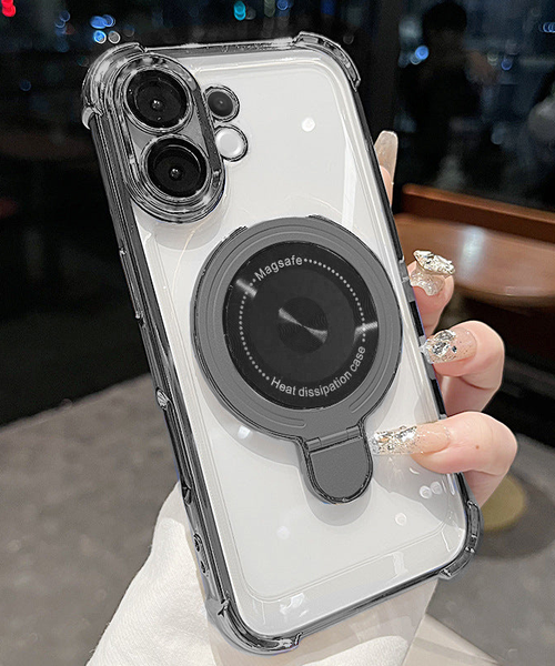 Vivo V60 5G Luxury Four Corner Invincible Bracket Ring Stand Case