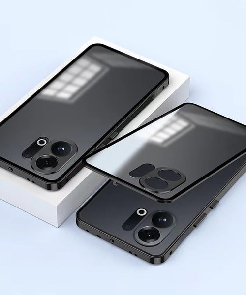 Vivo X200 FE 5G Aluminium Metal Bumper Shield Transparent Back Case