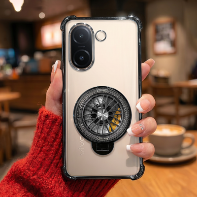Vivo V60e 5G Premium Stress Buster Wheel Rotating ShockproofΒ AirbagsΒ Case