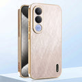 Vivo V70 FE 5G Premium Electroplated Frame Gold Thread Pattern Soft Case