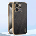 Vivo V70 5G Premium Electroplated Frame Gold Thread Pattern Soft Case