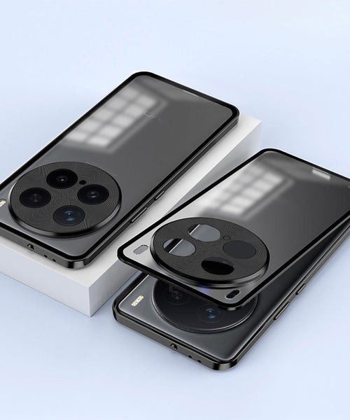Vivo X200 Pro 5G Aluminium Metal Bumper Shield Transparent Back Case