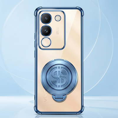 Vivo Y200 5G Four Corner Airbags 100% Original Astro Money Magnet Rotating Dollar Case
