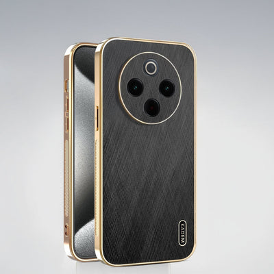 Vivo T4 5G Premium Electroplated Frame Gold Thread PatternΒ SoftΒ Case