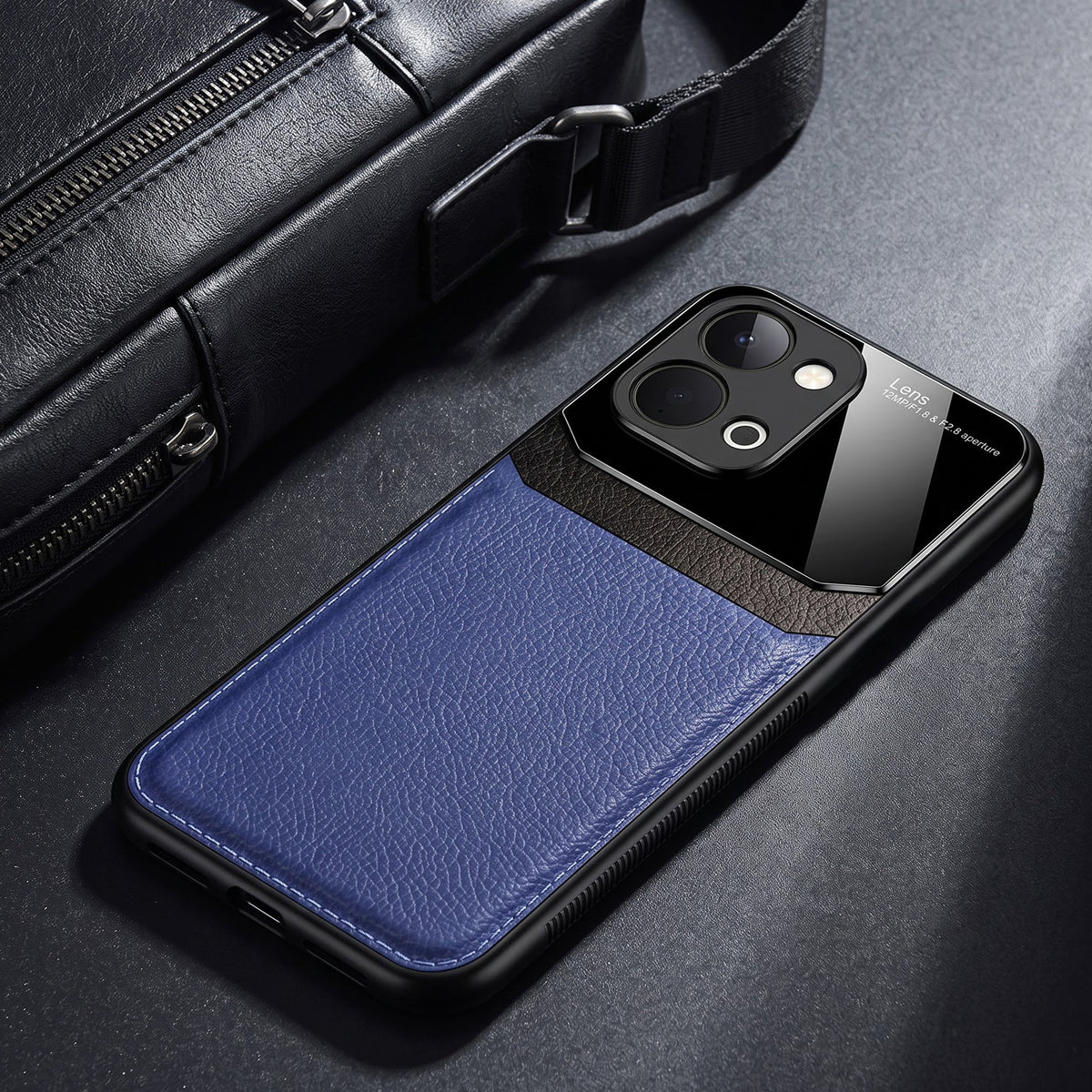 Vivo T5x 5G Premium Leather Lens Protective Case