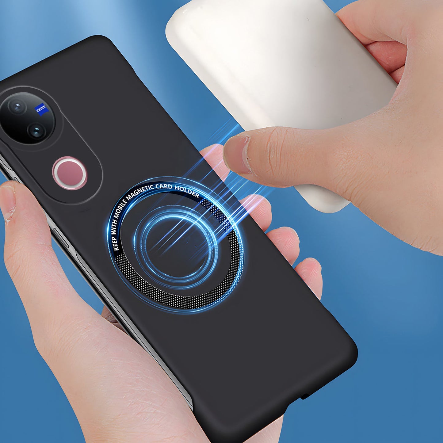 Vivo V50 5G Frameless Magnetic Wireless Charging Case — Ultra-Slim Clear MagSafe Compatible Cover