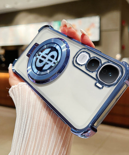Vivo Y400 Pro 5G Four Corner Airbags 100% Original Astro Money Magnet Rotating Dollar Case