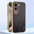 Vivo Y400 Pro 5G Premium Electroplated Frame Gold Thread Pattern Soft Case