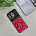 Vivo Y58 5G Original Luxury Leather Lens Magnifier Ring Stand Case