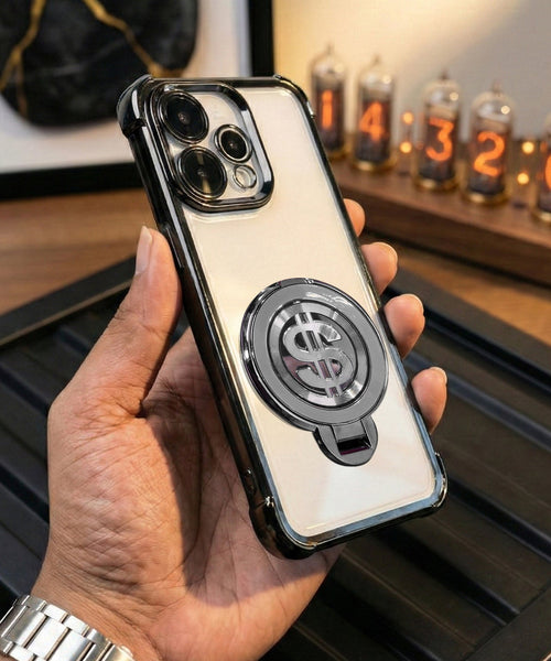 Oppo Reno 15 5G Four Corner Airbags 100% Original Astro Money Magnet Rotating Dollar Case