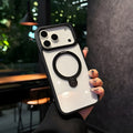 iPhone 17 Pro & 17 Pro Max Reinforced Edges Ring Stand Transparent iPhone Magsafe Case