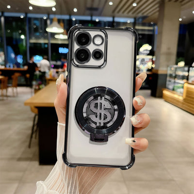 Motorola Edge 50 Neo 5G Four Corner Airbags 100% Original Astro Money Magnet RotatingΒ DollarΒ Case