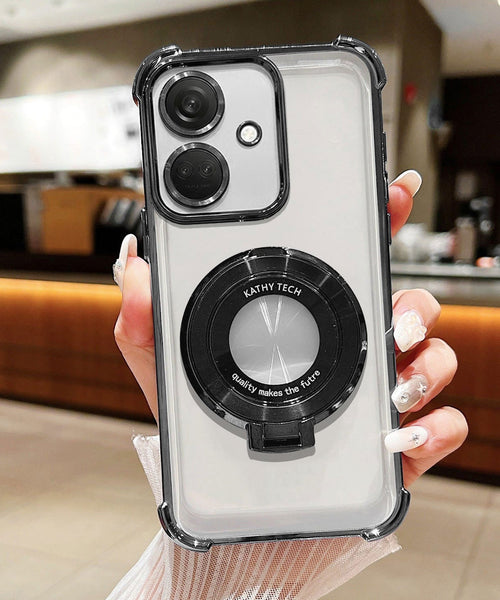 OnePlus Nord CE3 5G Original Luxury Magnifier Ring Stand Shockproof Airbags Corner Case