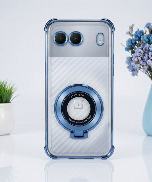 OnePlus Nord 4 5G Original Luxury Magnifier Ring Stand Shockproof Airbags Corner Case