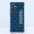 Samsung Galaxy A56 5G Luxury Monogram Blue Airbags Printed Back Case