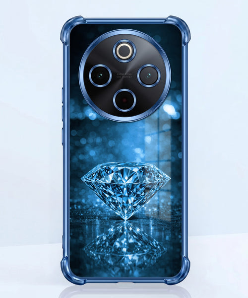 Vivo T4 5G Blue Diamond Airbags Printed Back Case