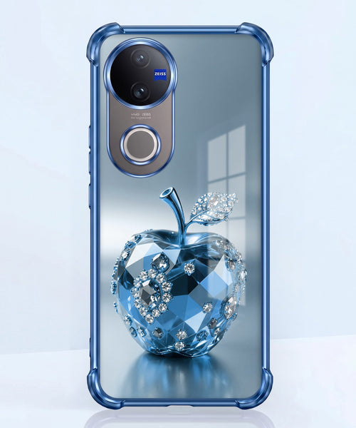 Vivo V50 5G Blue Apple Airbags Printed Back Case