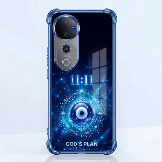 Vivo V40 Pro 5G Premium God’s Plan Evil Eye Airbags Printed Back Case