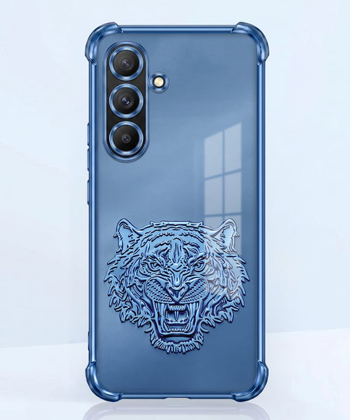 Samsung Galaxy A56 5G Tiger Face Blue Airbags Printed Back Case